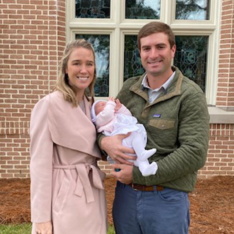 Reilly Terrell, owner of Delta Junk Removal, with his family